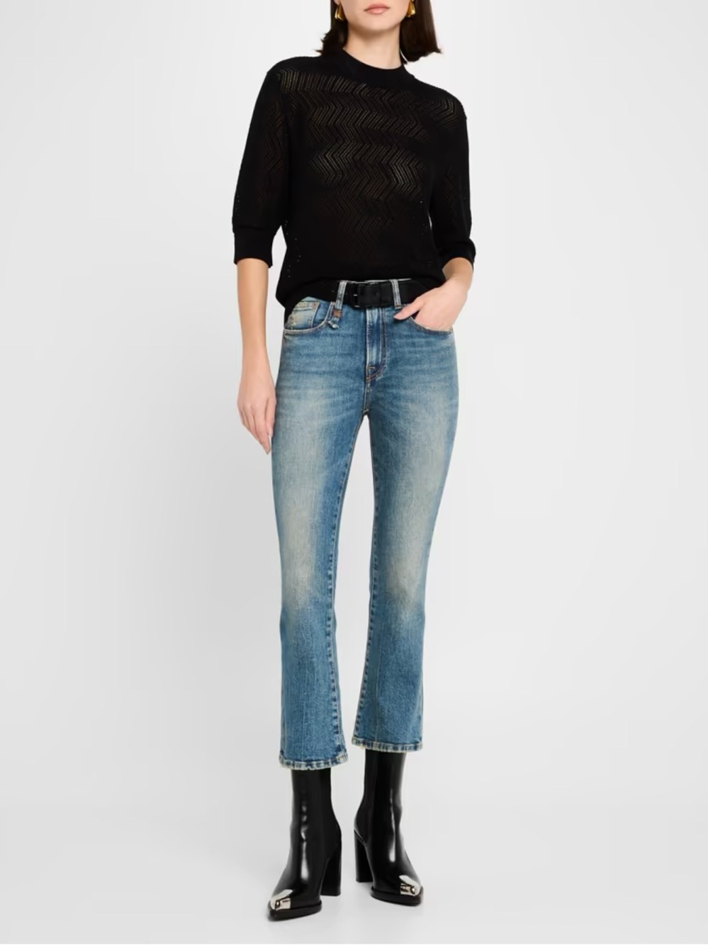 R13 Kick Fit Mid-Rise Jeans in Kelly Size 30